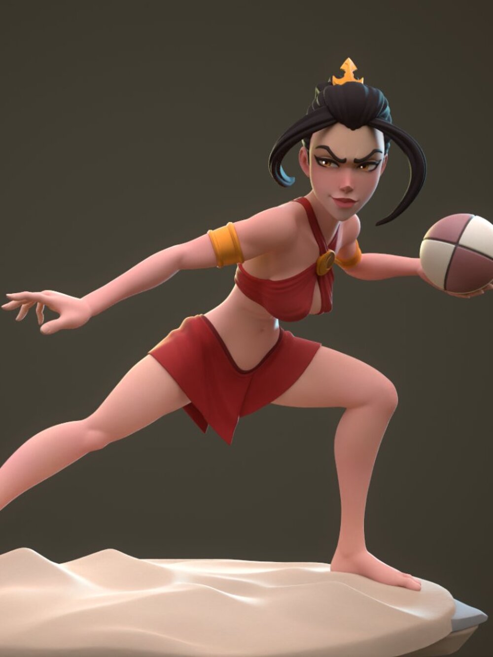 Azula from Avatar the Last Airbender bikini Resin Statue Part Kit